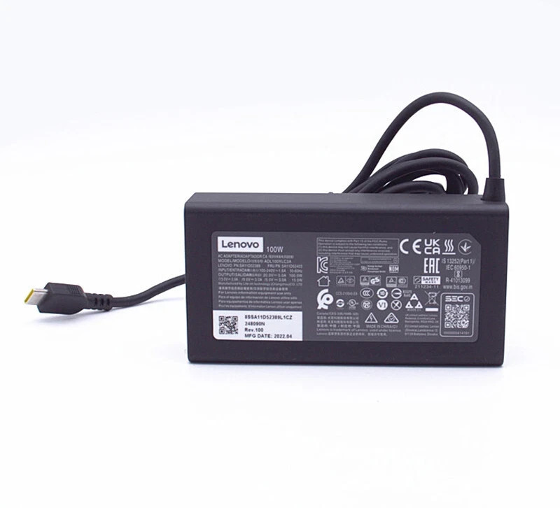 New Genuine 100W 20V USB-C AC Charger for Lenovo ThinkPad Yoga Slim 7 Pro 14IAP7
