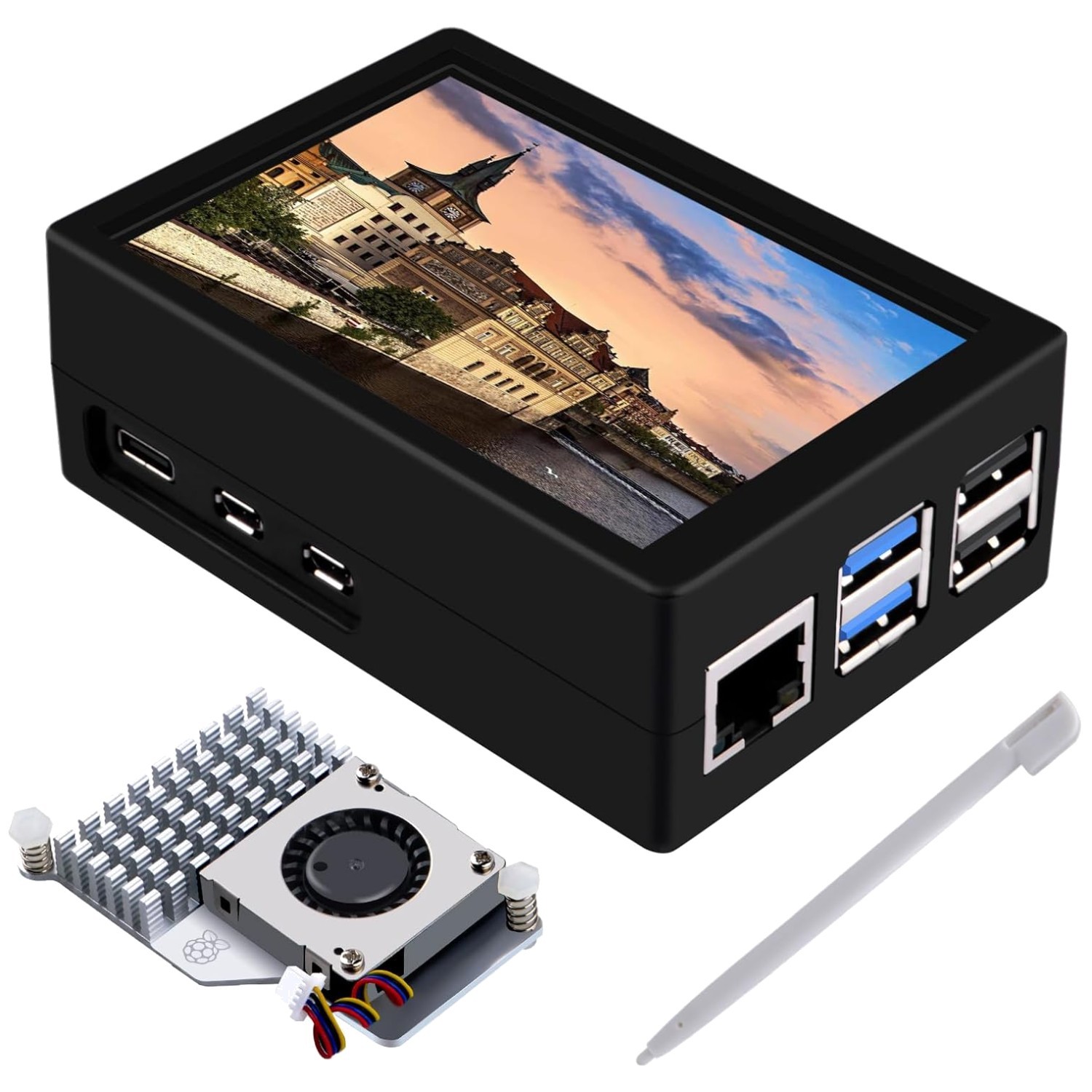 Raspberry Pi 5 HDMI Touch Screen Kit with Official Cooler..