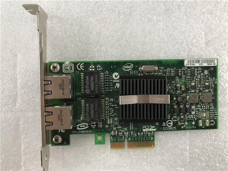 Original Intel pro 1000pt dual port PCI-E Gigabit  network card 9402PT 82571