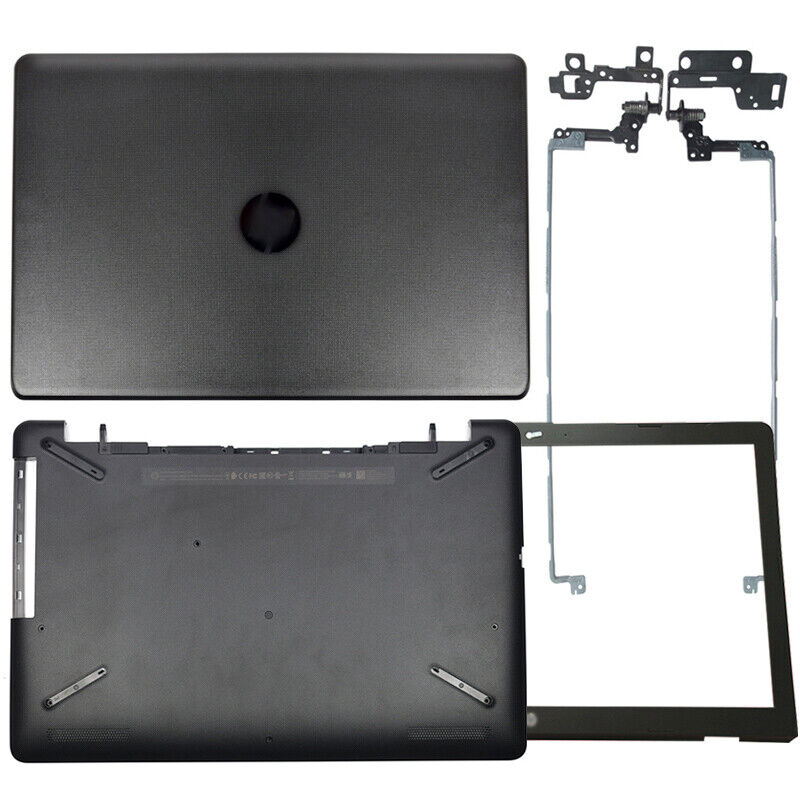 NEW for HP 17-BS 17AK 17AY Black LCD Back Cover+Front Bezel+Hinges+Bottom Case 