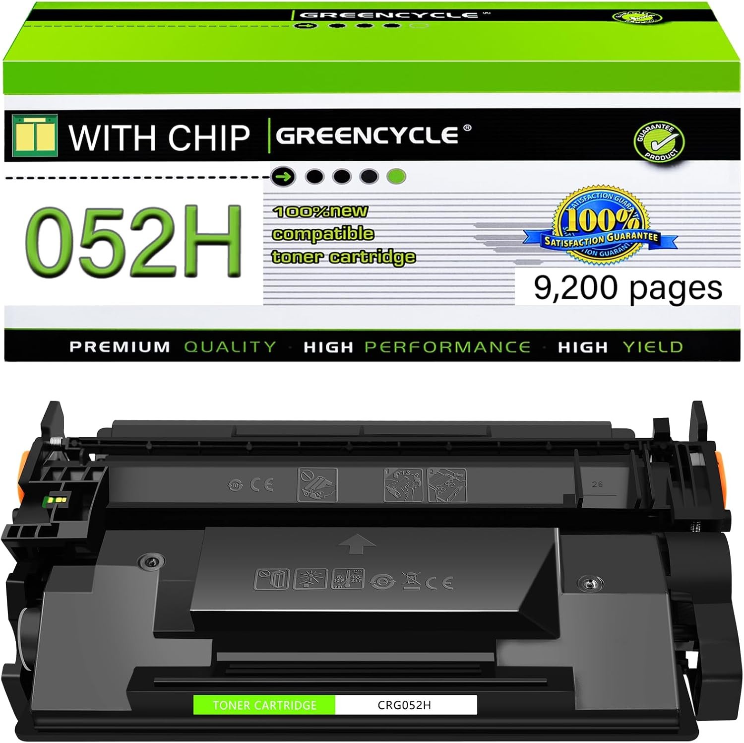 1-6PK CRG-052H Toner Cartridge for Canon 052 i-SENSYS LBP214dw LBP215x MF426dw