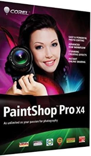 Corel PaintShop X4 Pro w/ Manual PC CD photo image editing effects retouch tools