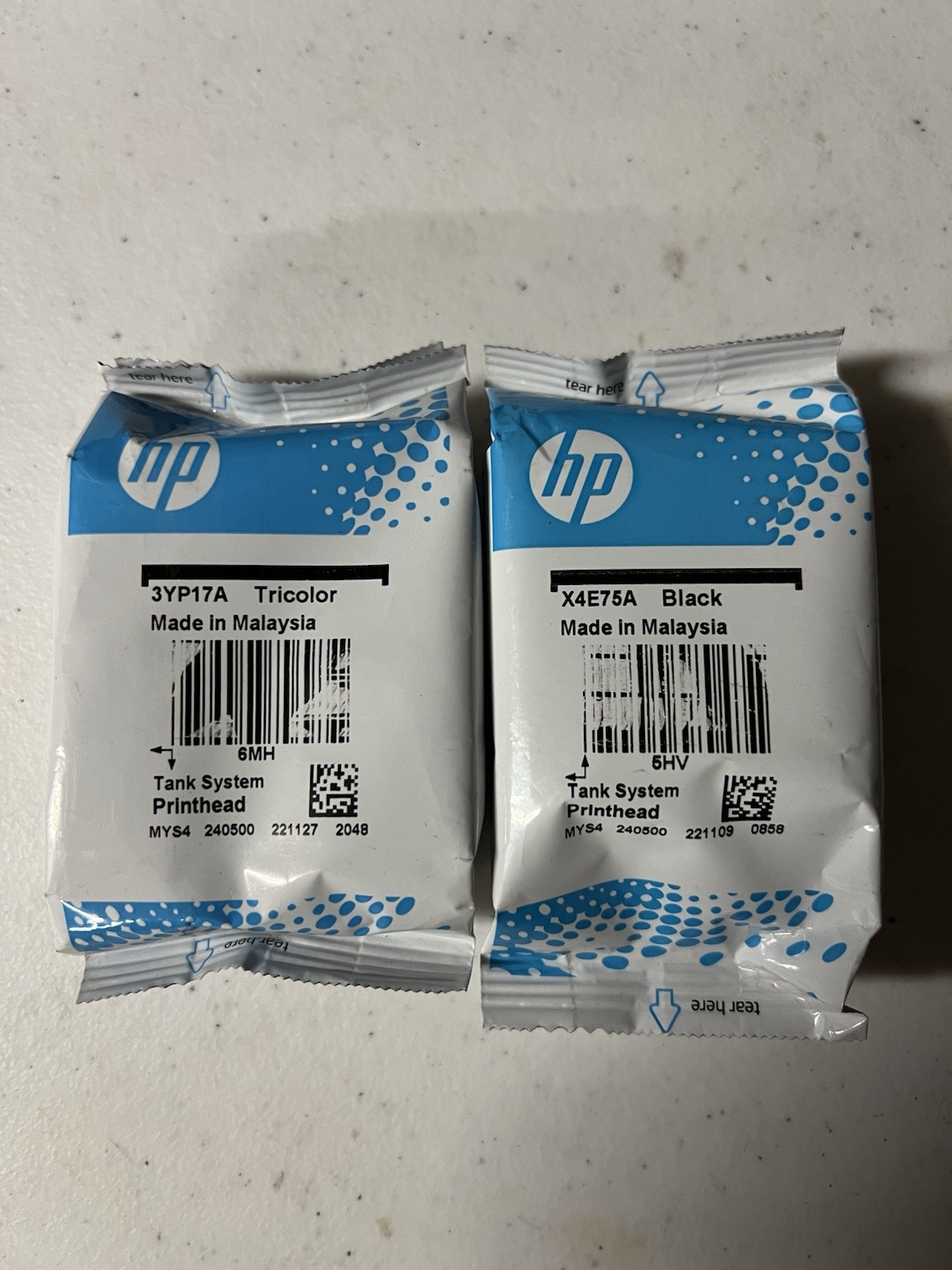 ⭐️Genuine HP X4E75A Black + 3YP17A Tri-Color Smart Tank Printheads Sealed OEM⭐️