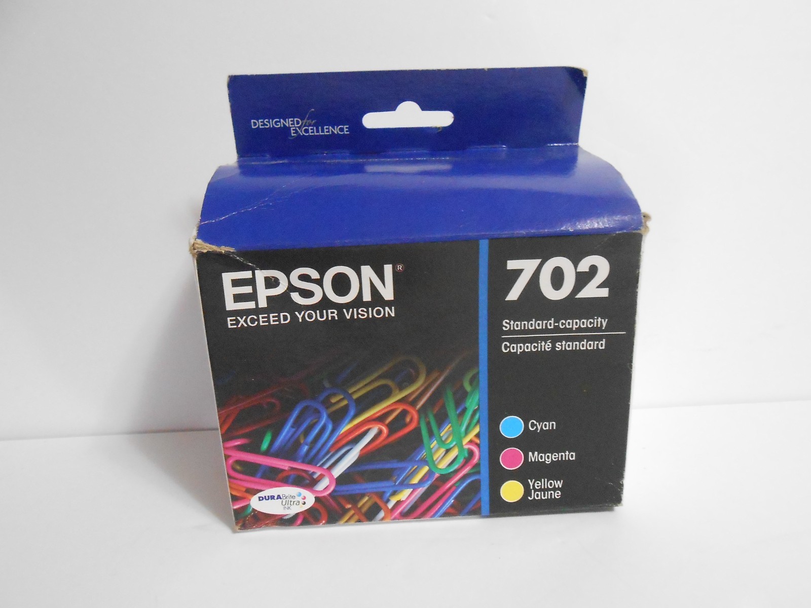 EPSON 702 Ultra Ink Standard Capacity Color Cartridge Combo Expired 04/2023