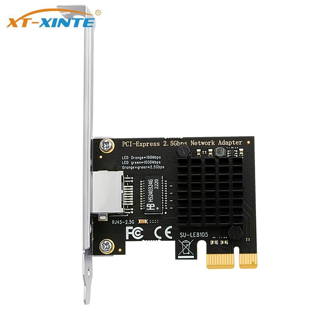 2500Mbps PCIE RJ45 RTL8125/I225V Network 100/1000/2500Mbps Gigabit Card Internal