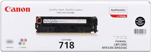 CANON 2662B002 718BK Original Cartridge Black I-SENSYS LBP-7200CDN/MF 8350CDN