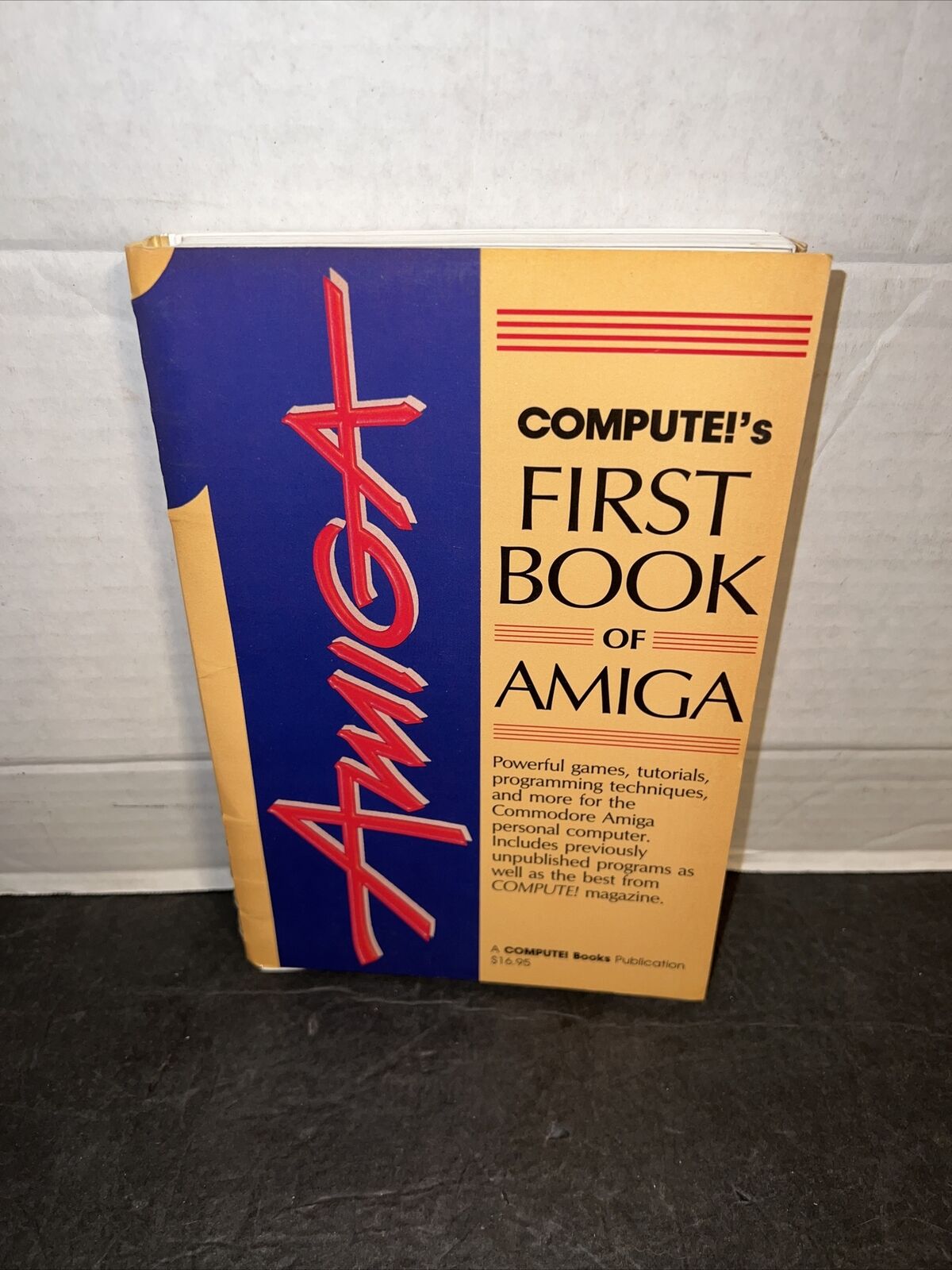 Compute's First book of Amiga Vintage 1986 Rare Book