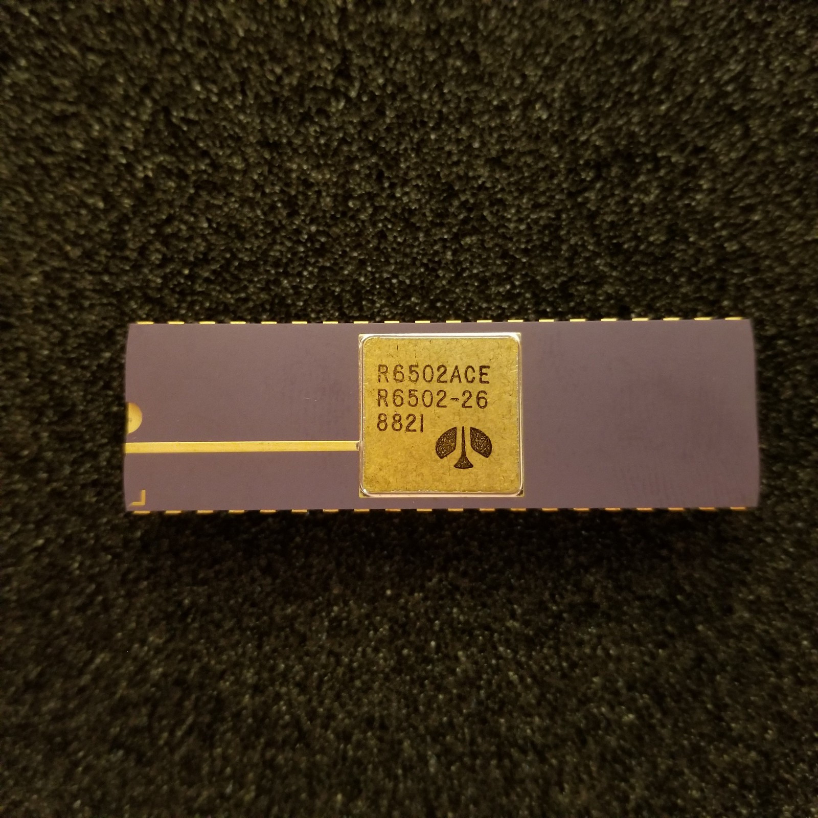 Vintage Apple I 6502A CPU:  Kim 1, Pet, = (Synertek MOS), Unused, gold Ceramic