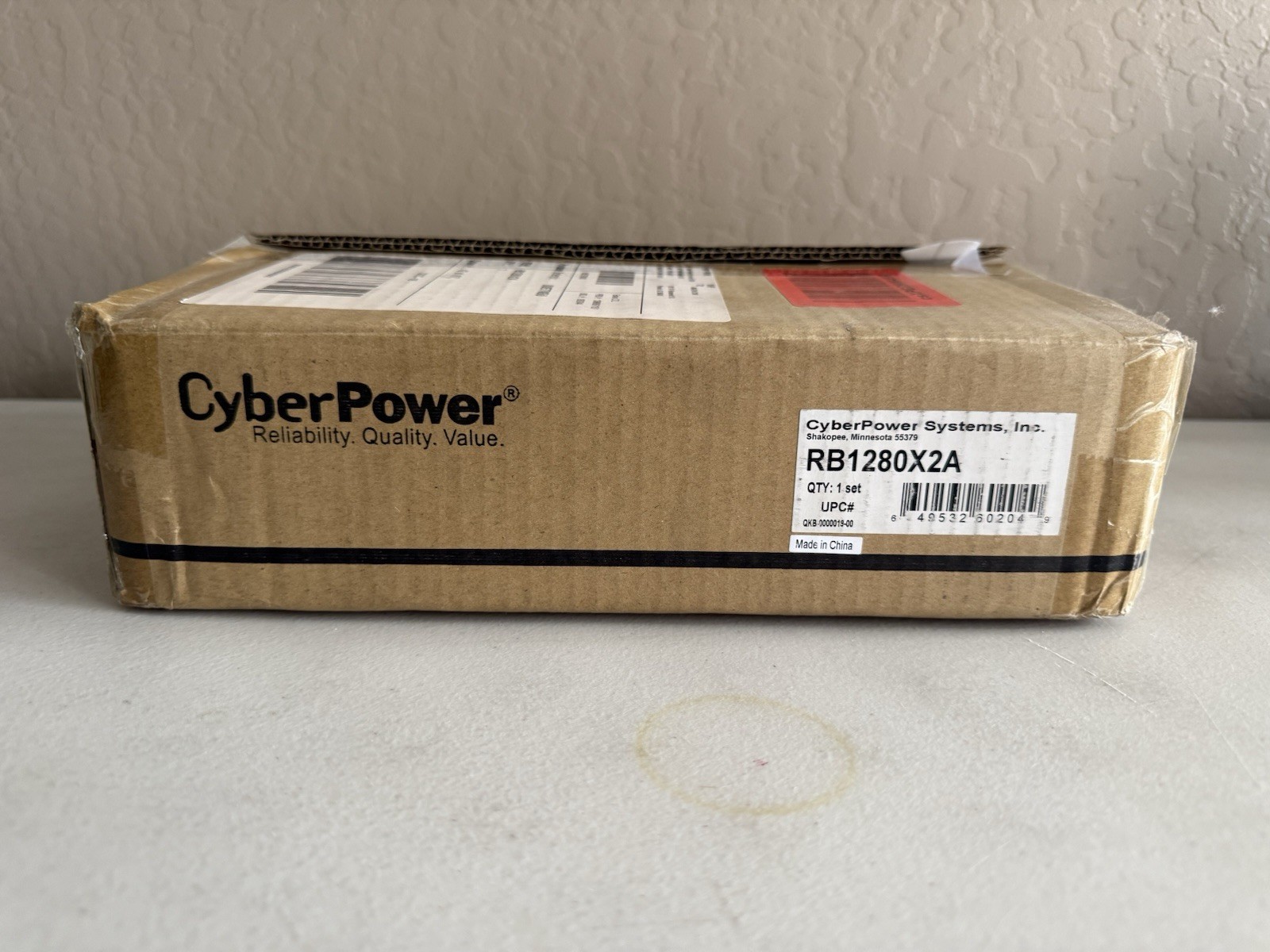 New in Box RB1280X2A UPS Replacement Battery Cartridge