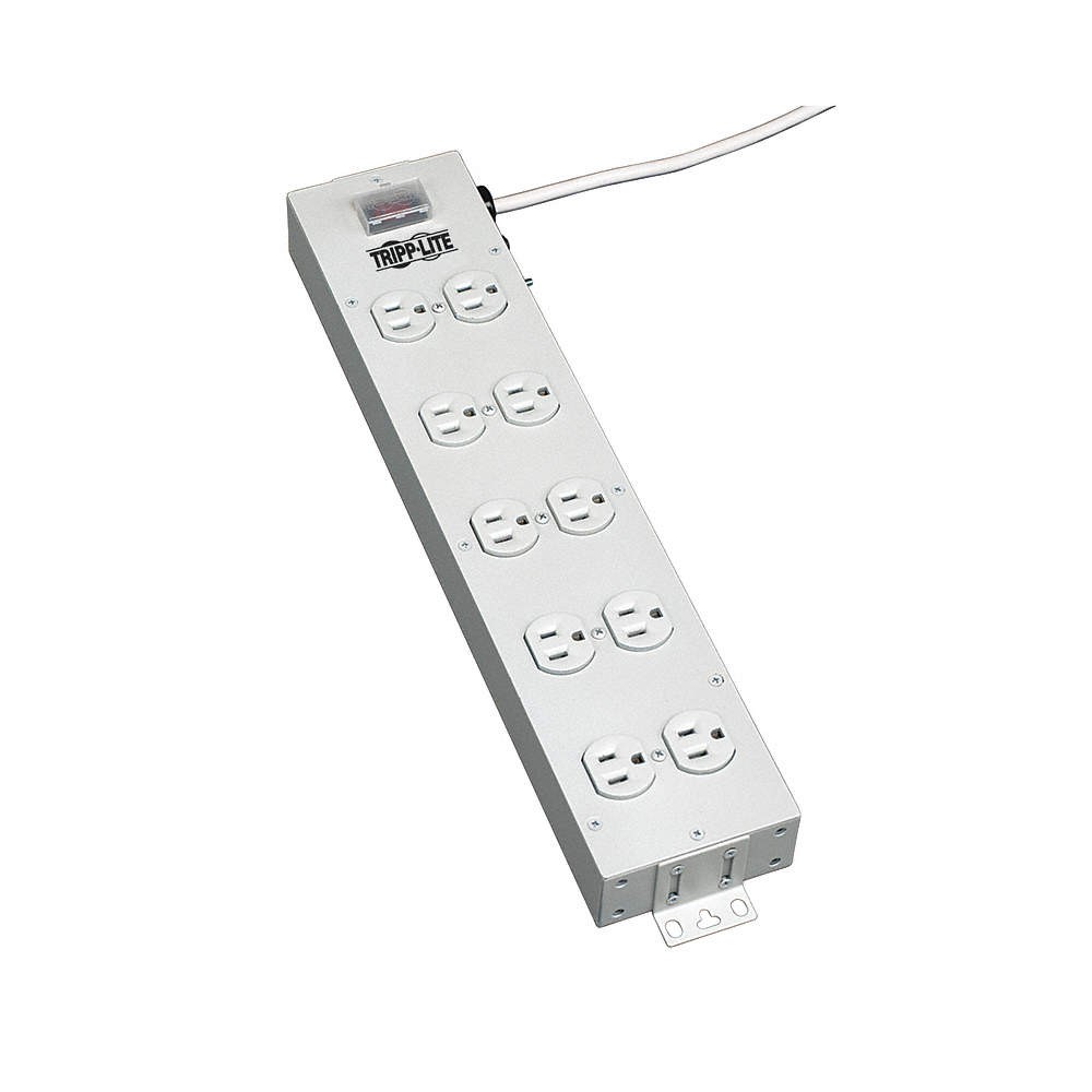 TRIPP LITE TLM1015NC PDU,120V,10 Outlet,15 ft.,White 33L715