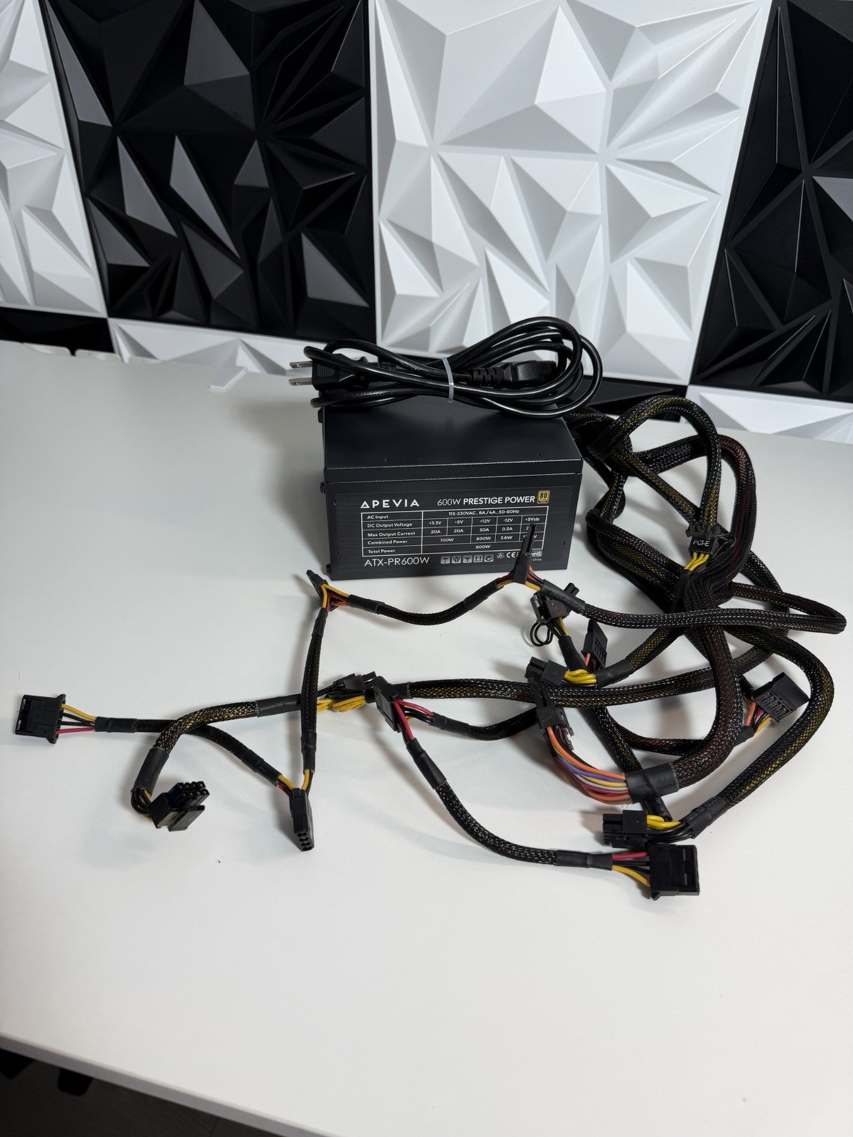 Apevia Prestige Series ATX-PR600W Power Supply Unit 600W