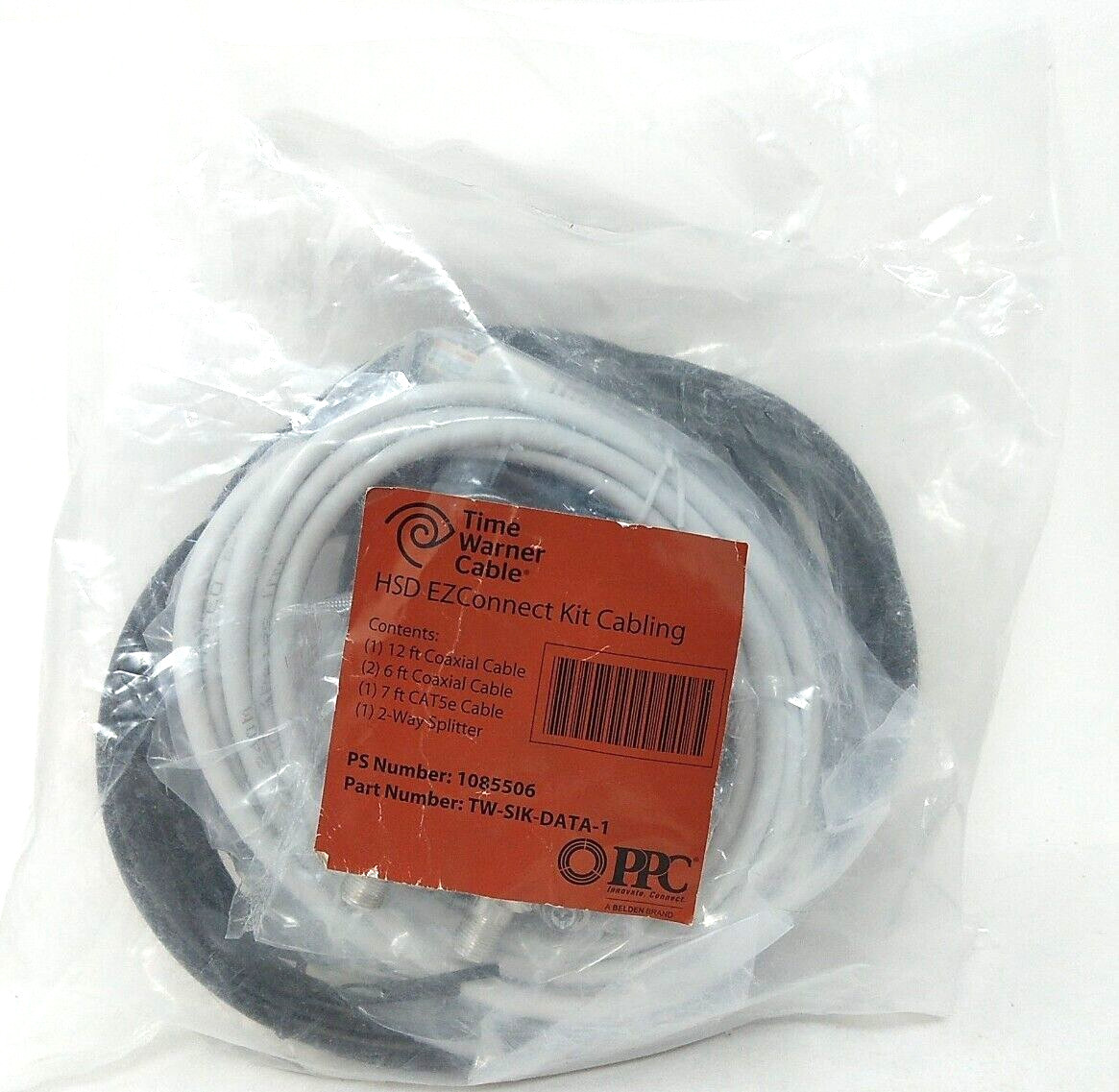 Time Warner Cable HSD EZConnect Kit Cabling PS # 1085506 NEW