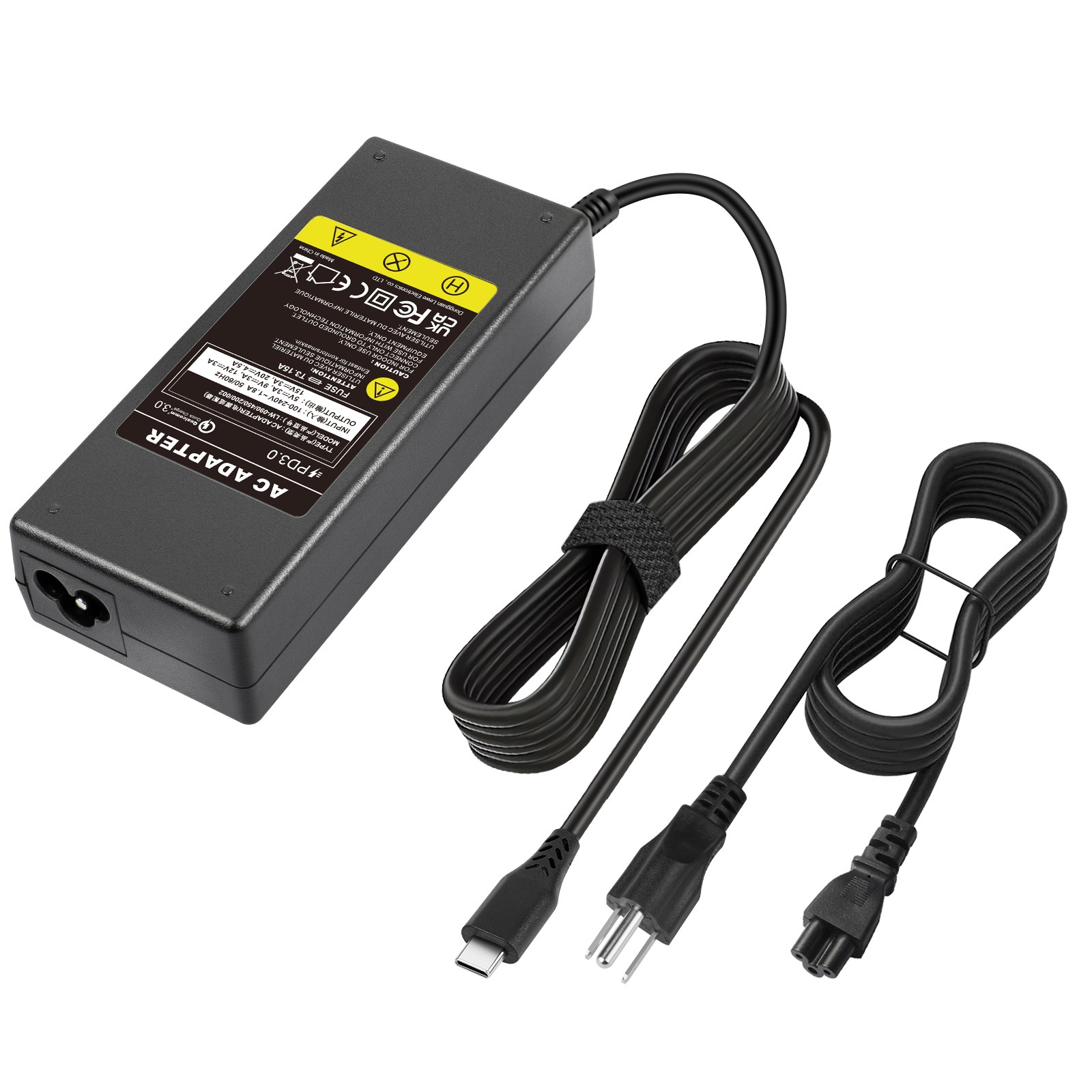45~90W Type USB-C Super Fast Wall Charger AC adapter Laptop Power Supply Cable