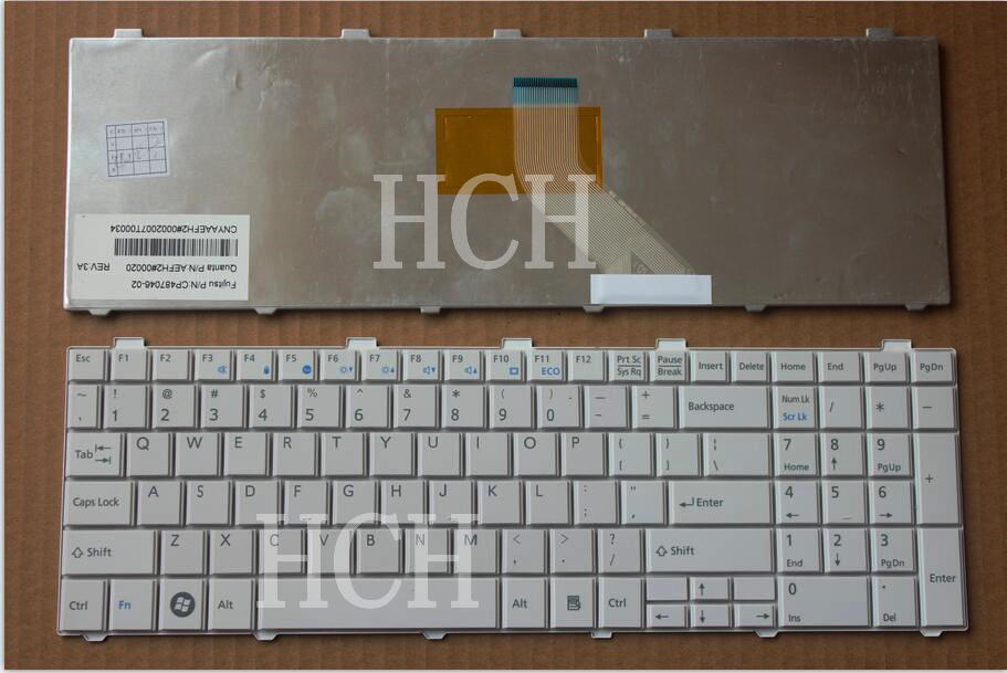 New For FUJITSU Lifebook A530 AH530 AH531 NH751 Laptop Keyboard US white