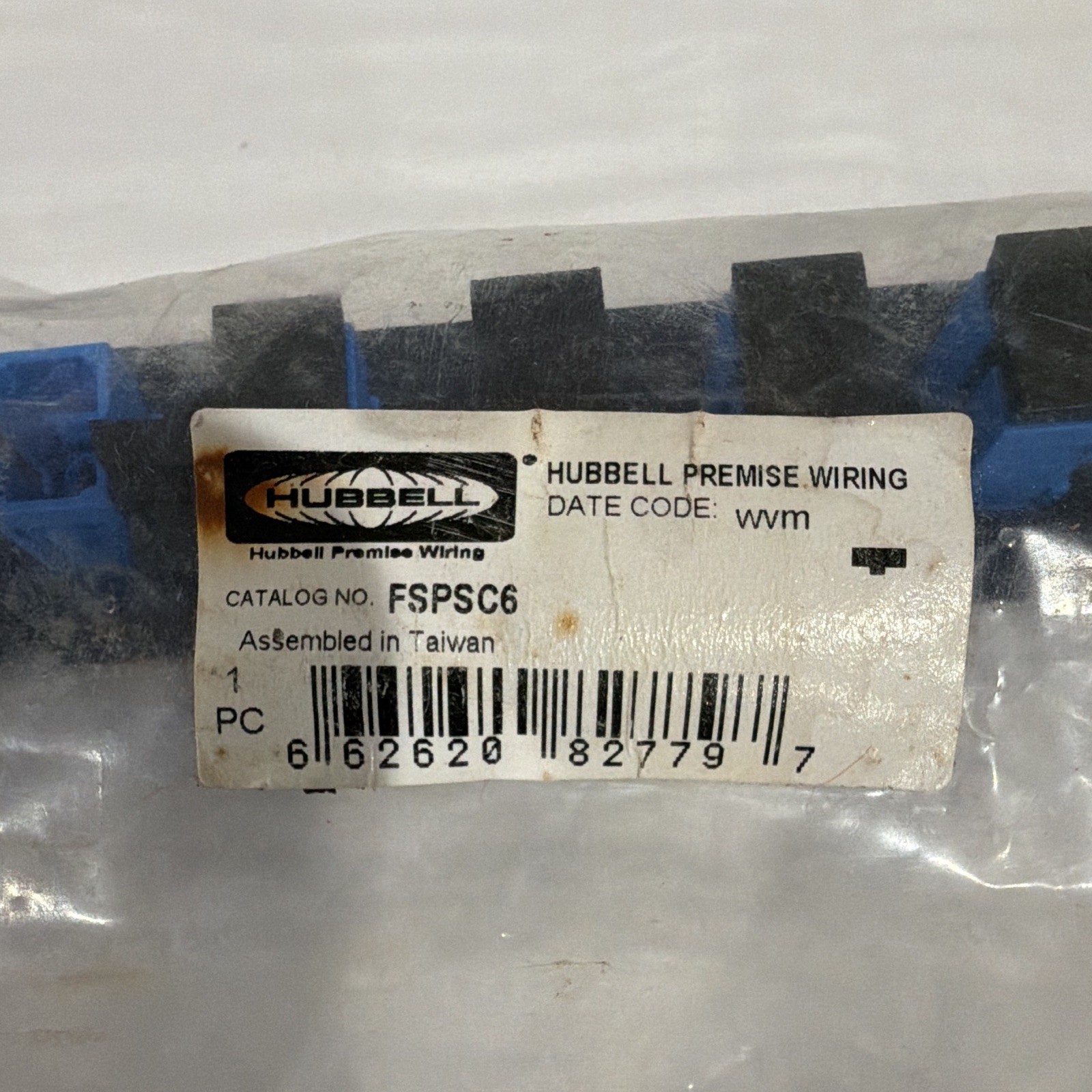 Hubbell Premise Wiring FSPSC6 6-Port SC Optical Patch Panel 1U 19in