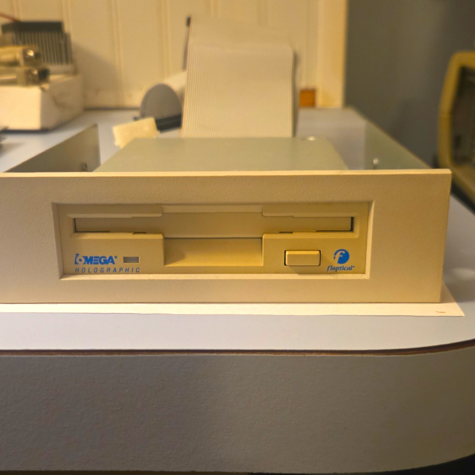 MUSEUM GRADE Iomega Floptical Drive 3.5" SCSI + Official Setup Disk + 21MB Media