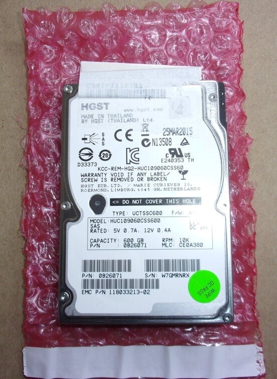 600GB 10K SAS 2.5"6Gbs Server Hard Drive compatible HP DL360 DL380 Gen8 Gen9