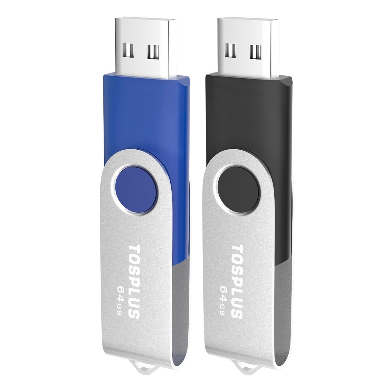 2Pack 64GB USB 2.0 Flash Drives Thumb Drives Memory Stick Jump Drive Zip Driv...
