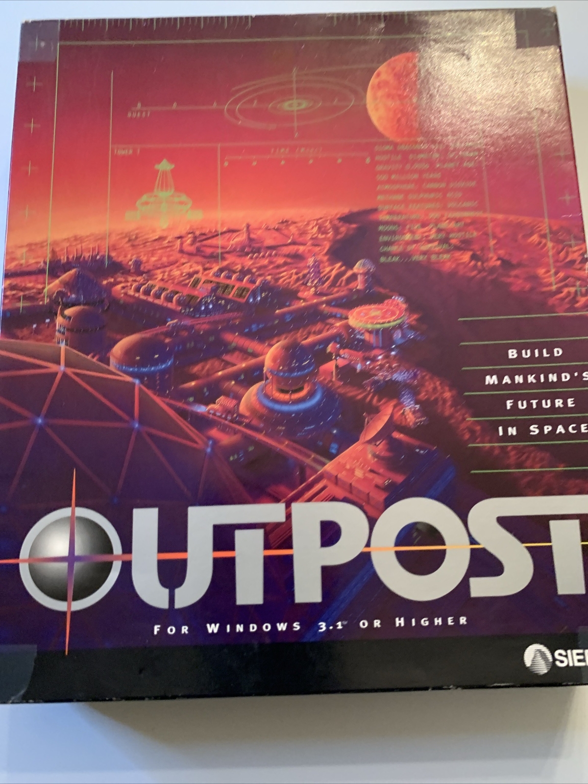 Outpost Vintage PC computer game Sealed Big Box Sierra