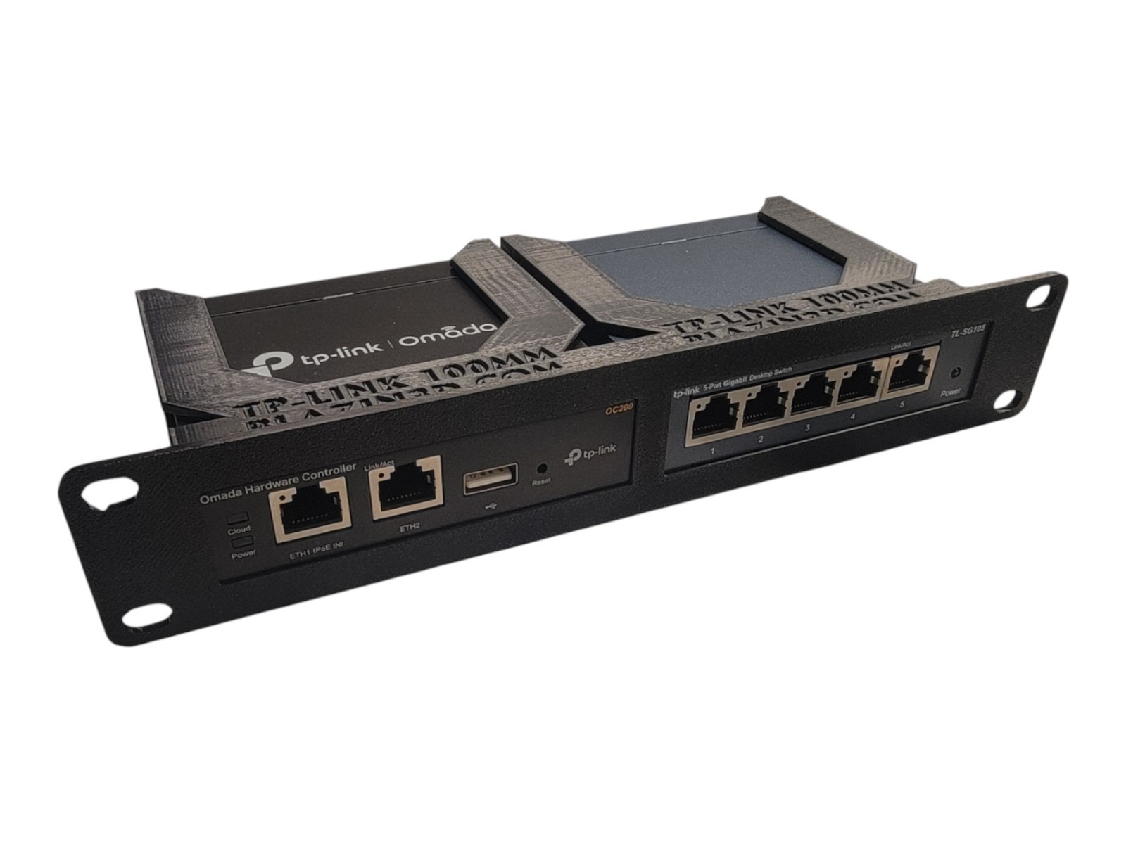 10" Dual Network Rackmount Kit for TP-Link OC200 TL-SG1005P TL-SG105 TL-SG105E