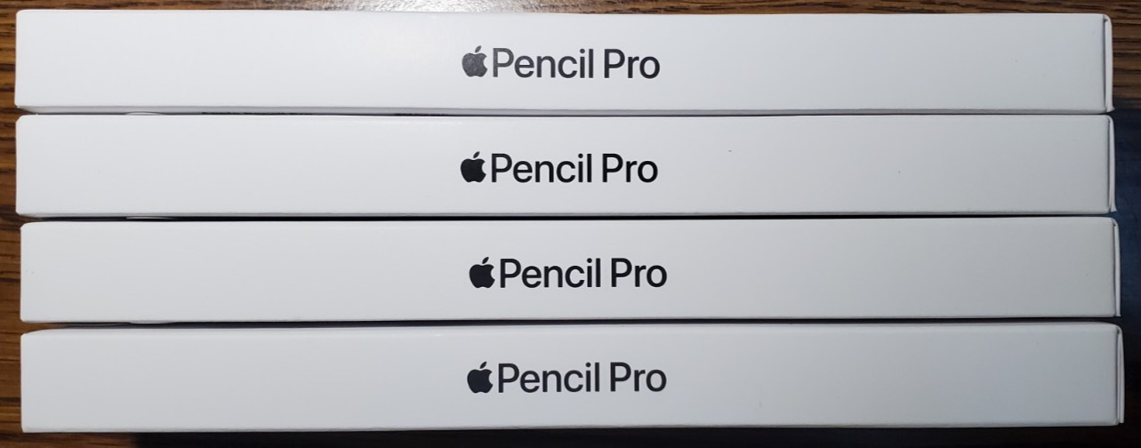 4x New Sealed Apple Pencil Pro White A2538 MX2D3AM/A
