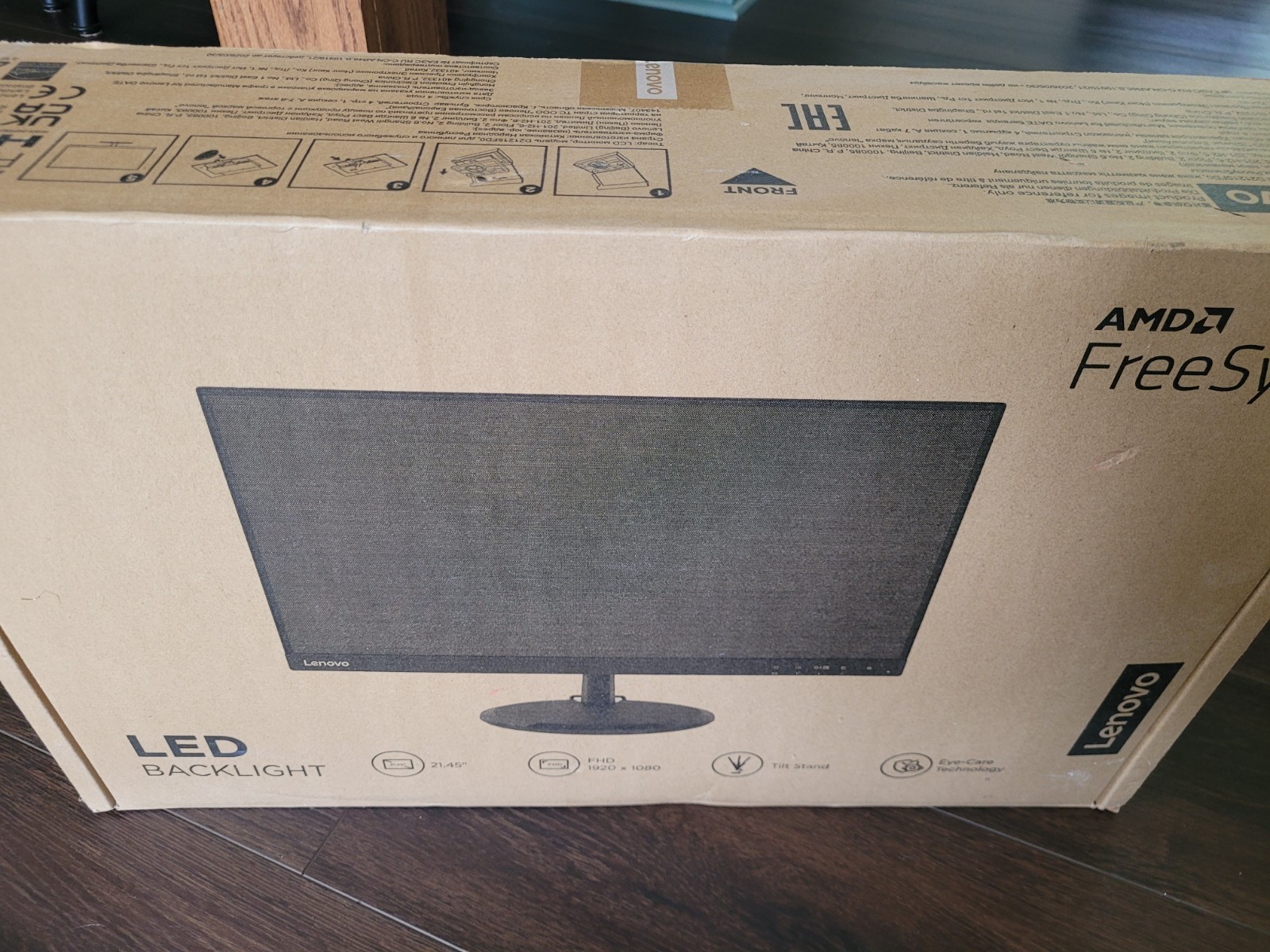 Lenovo D22E-20 (66D2KCC6US) 21.5'' FHD VA LCD WLED Widescreen Monitor - Black