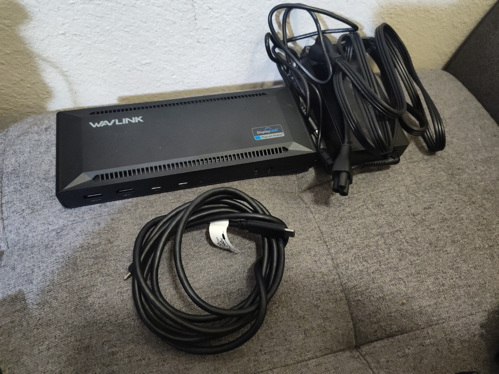WAVLINK Universal USB C Docking Station Rev G1 WL-UG69PD2 w/Power & USB C Cable