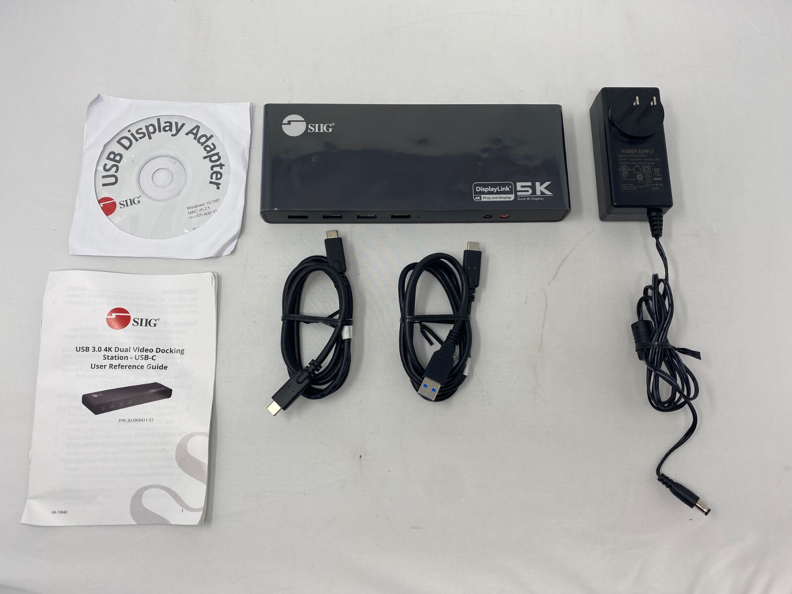 SIIG USB-C 4K Dual Video Docking Station Single 5K Display P/N: JU-DK0411-S1