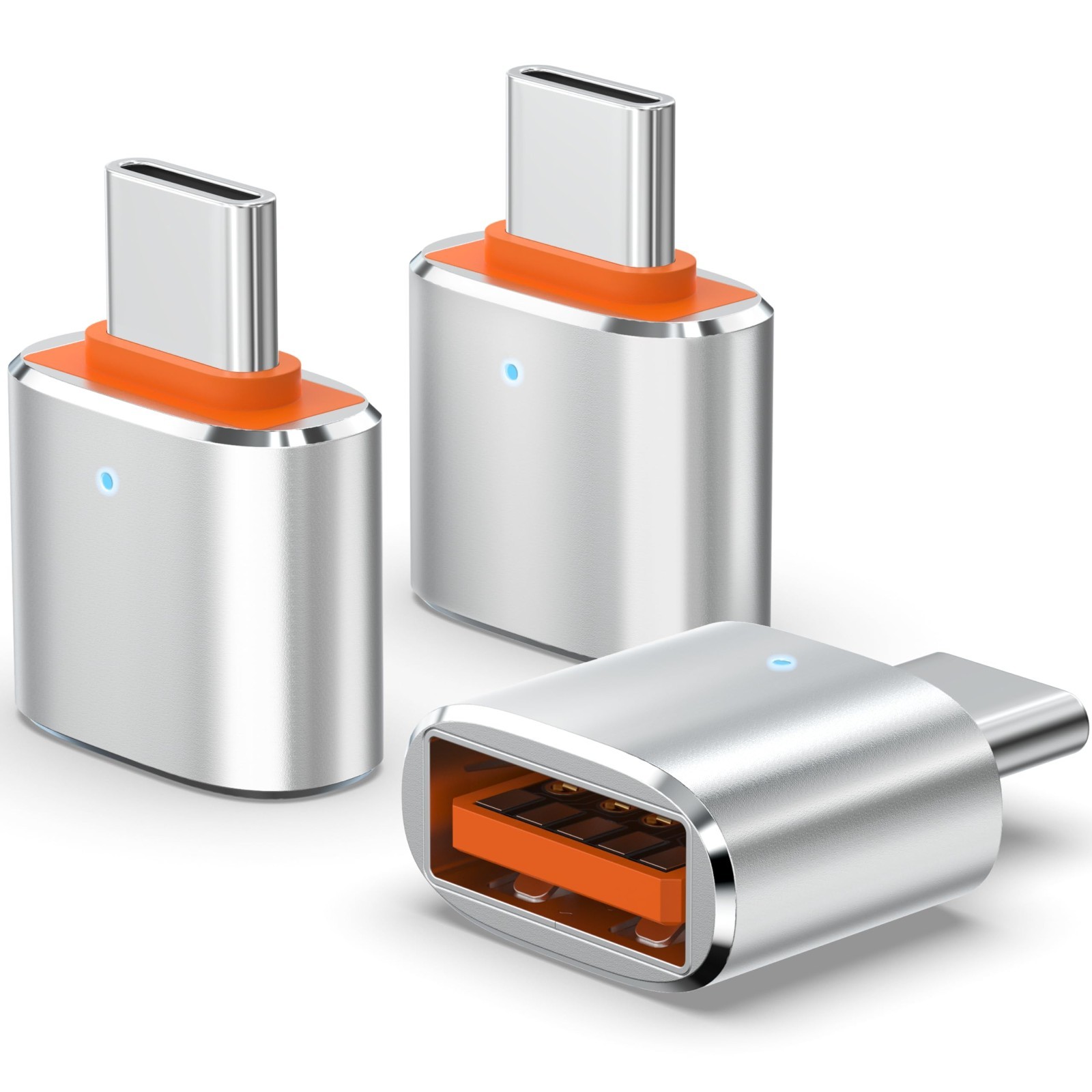 Duyasurs 3Pack Upgraded USB C to USB Adapter, High-speed data Transfer, USB C Ma