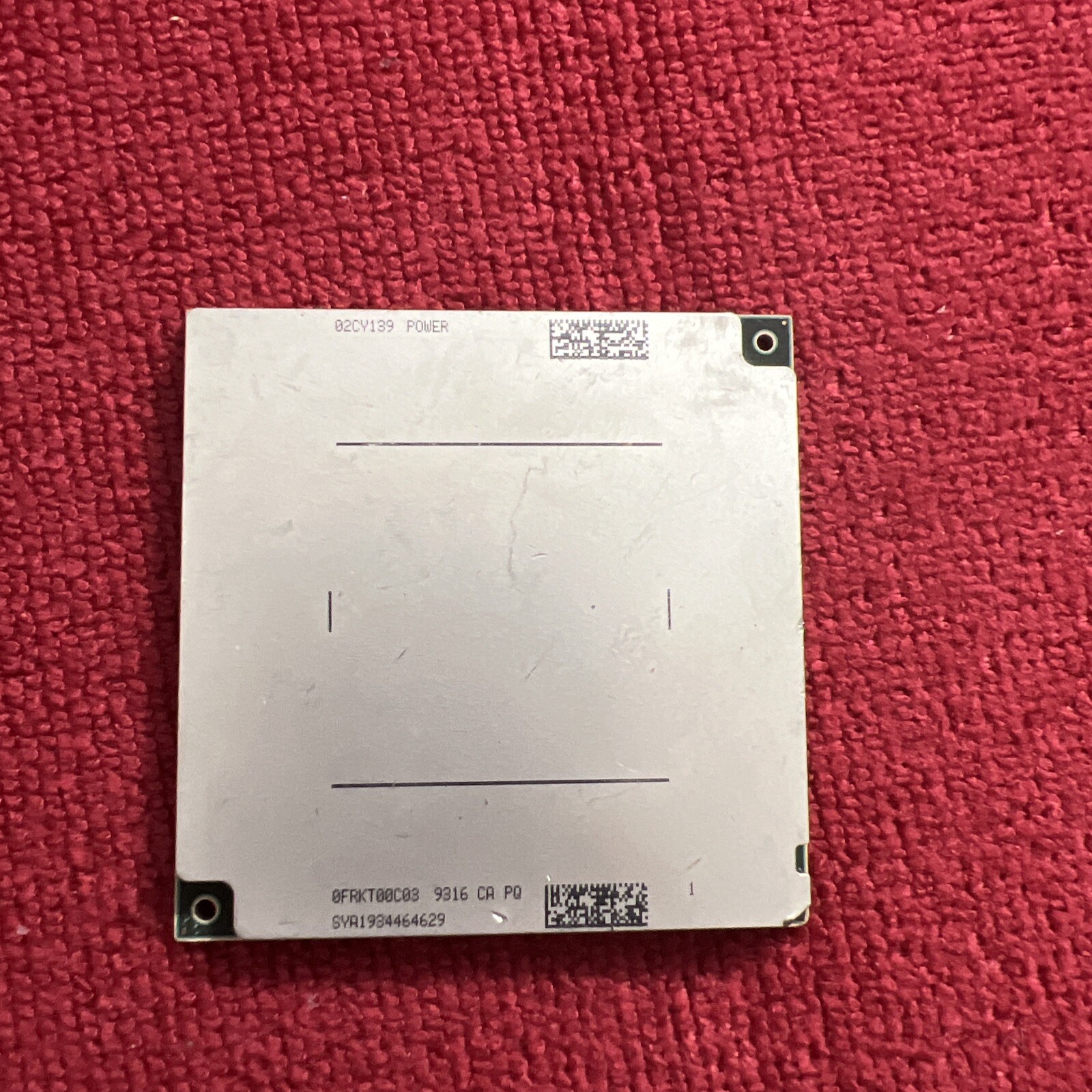 IBM Power9 CPU 4 Core 3.2Ghz 02CY139 Sforza 9316 Ca Pq