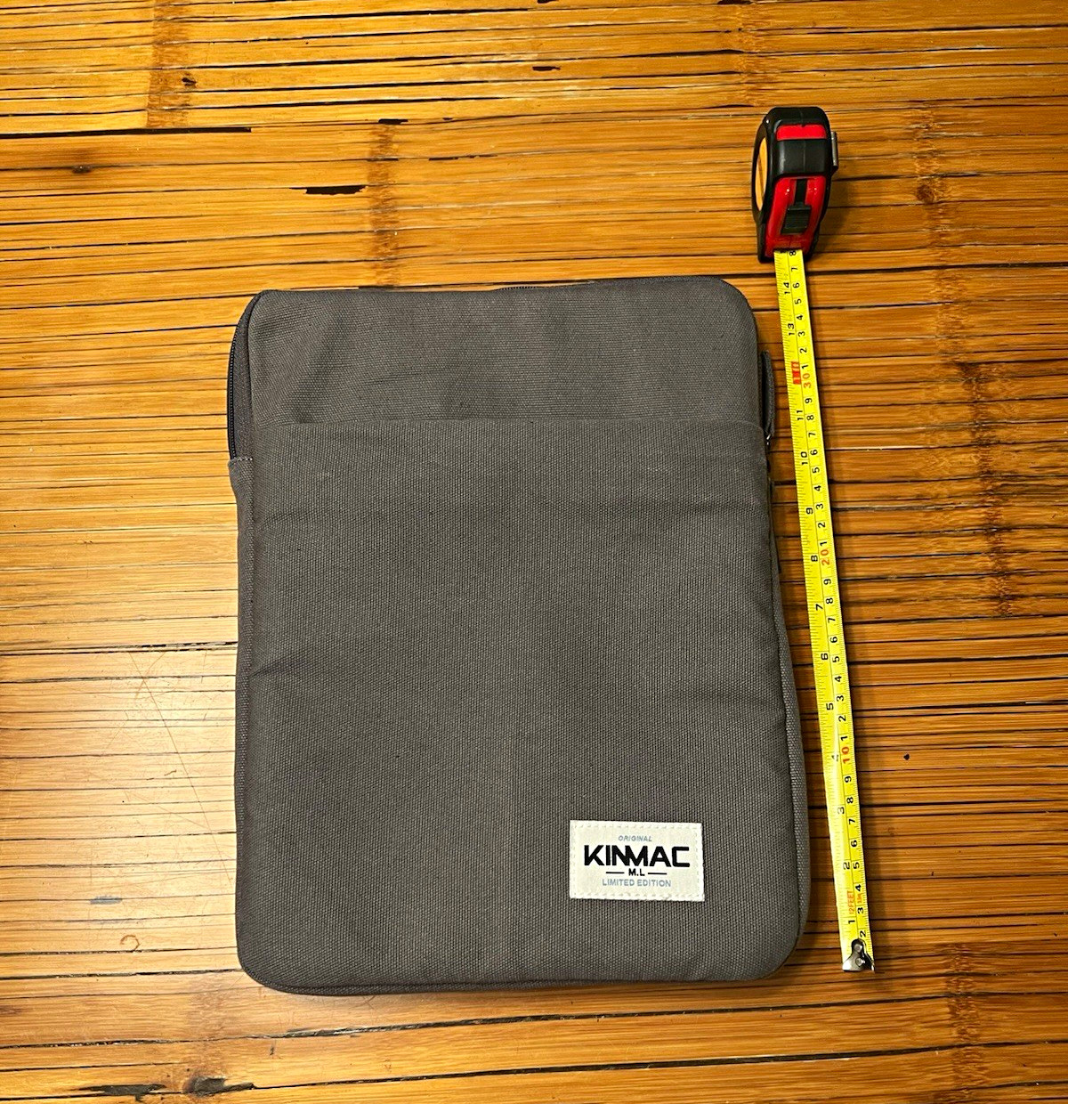 KINMAC Limited Edition Gray Polyester Padded Zipper Laptop Sleeve Case