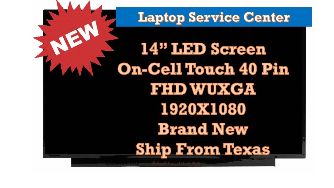 New Lenovo P/N 5D10W46480 SD11C12730 Touch Screen 14" FHD Display w/Digitizer