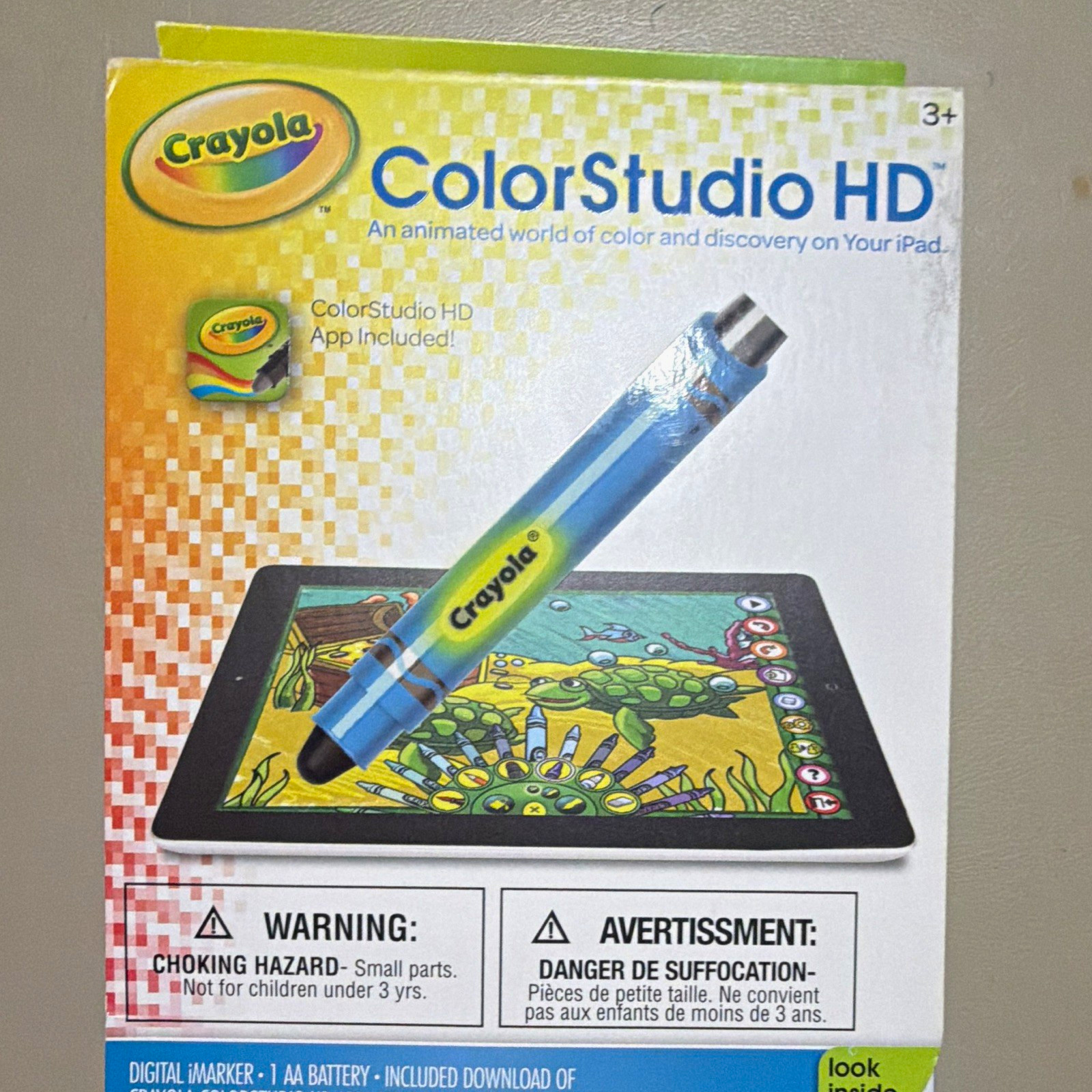 Crayola ColorStudio HD Stylus for Apple iPad, Blue, Battery Powered