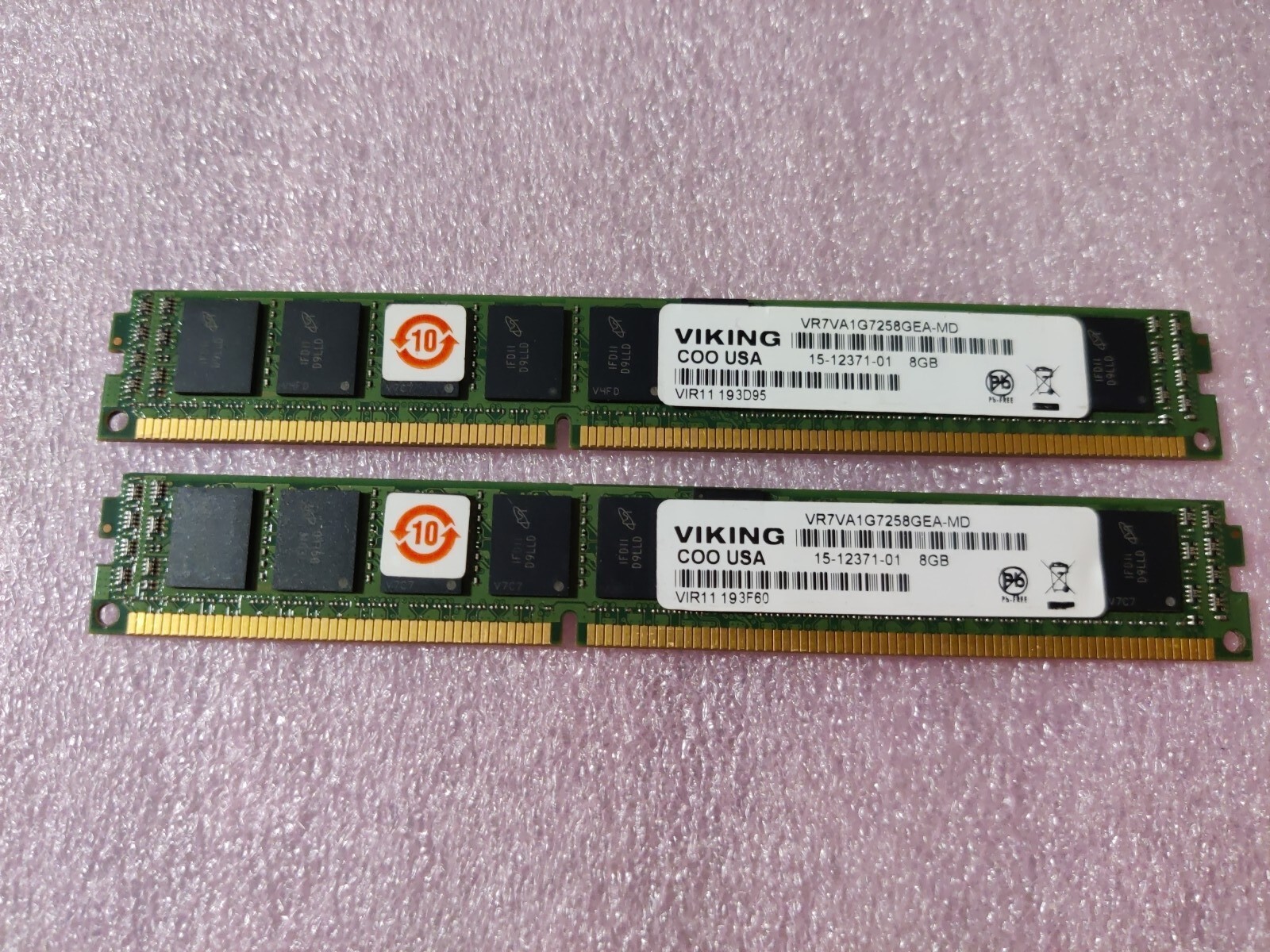 Genuine Viking Cisco 15-12371-01 16GB (2x8GB) LP-DIMM DDR3 - VR7VA1G7258GEA-MD