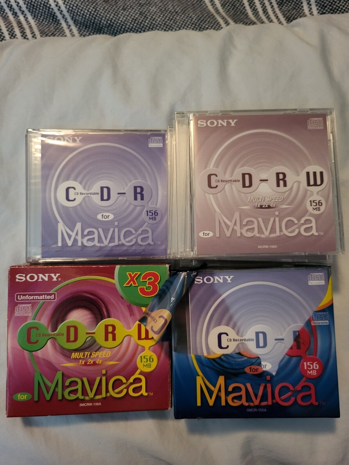 Lot of 17 SONY Mini CDR CD-R Recordable for Mavica Cameras. 156mb. New Sealed