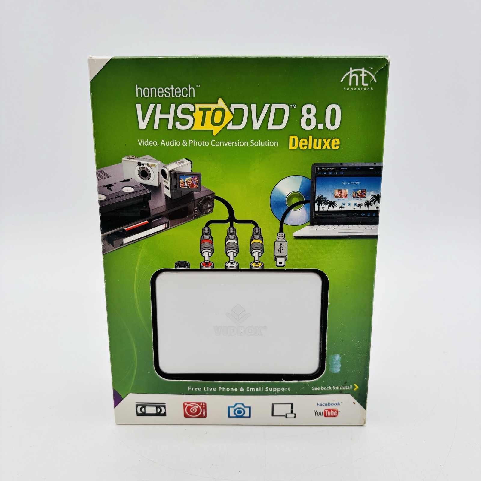 Honestech VHS to DVD Conversion Solution 8.0 Deluxe Open Box VIDBOX
