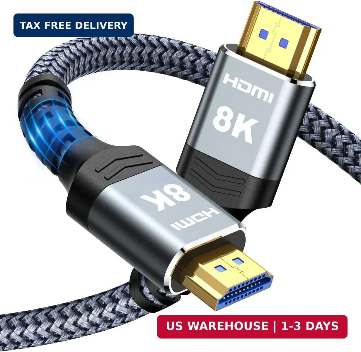 Highwings 8K@60 HDMI Fiber Optic Cable 2.1 100FT Long, Unidirectional
