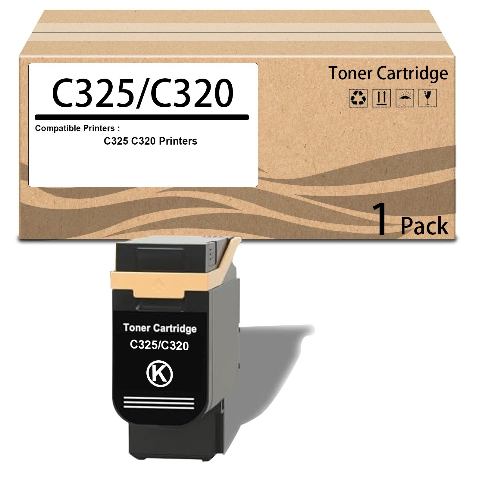 1 Pack C325 C320 Extra High Capacity Toner Cartridge (8000Pages) 006R04831