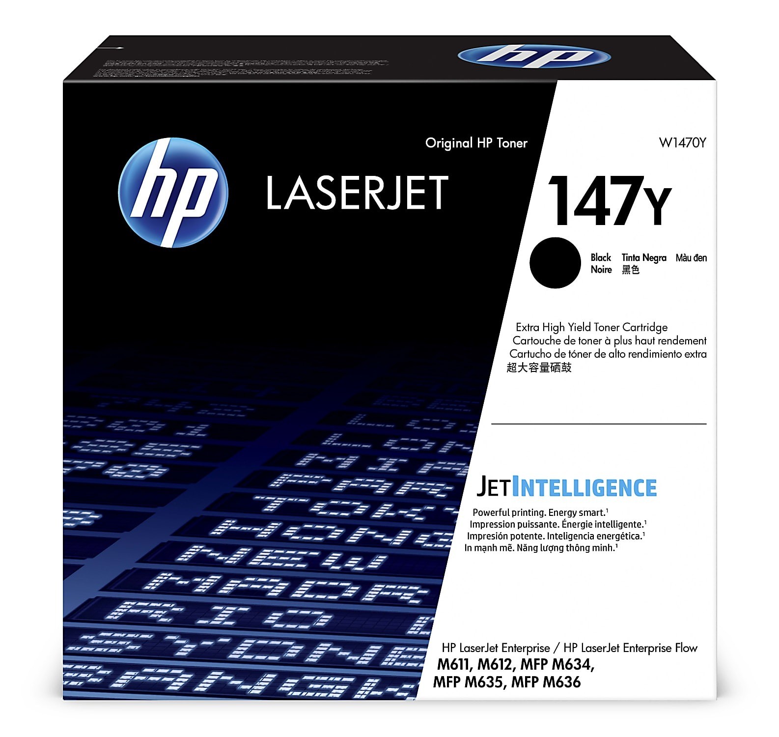 HP 147Y W1470Y Extra High Yield Black Toner Genuine LaserJet M611 M612 MFP M634