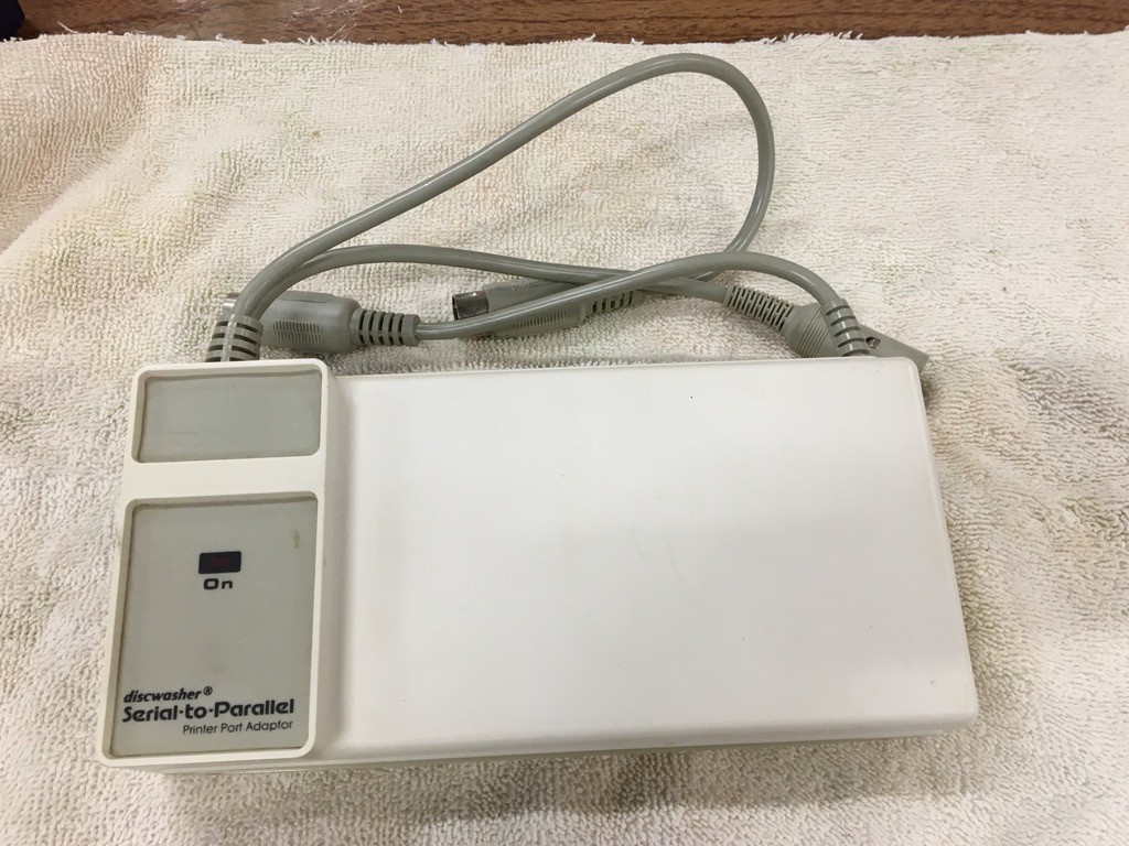 Apple 2c - discwasher Serial-to-Parallel Printer Port Adapter - Ultra RARE