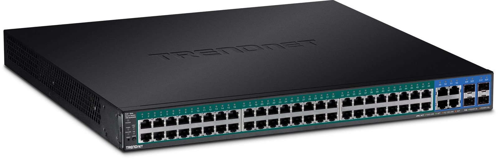TRENDnet 52-Port Gigabit Web Smart PoE+ Switch (tpe-5240ws) (tpe5240ws)