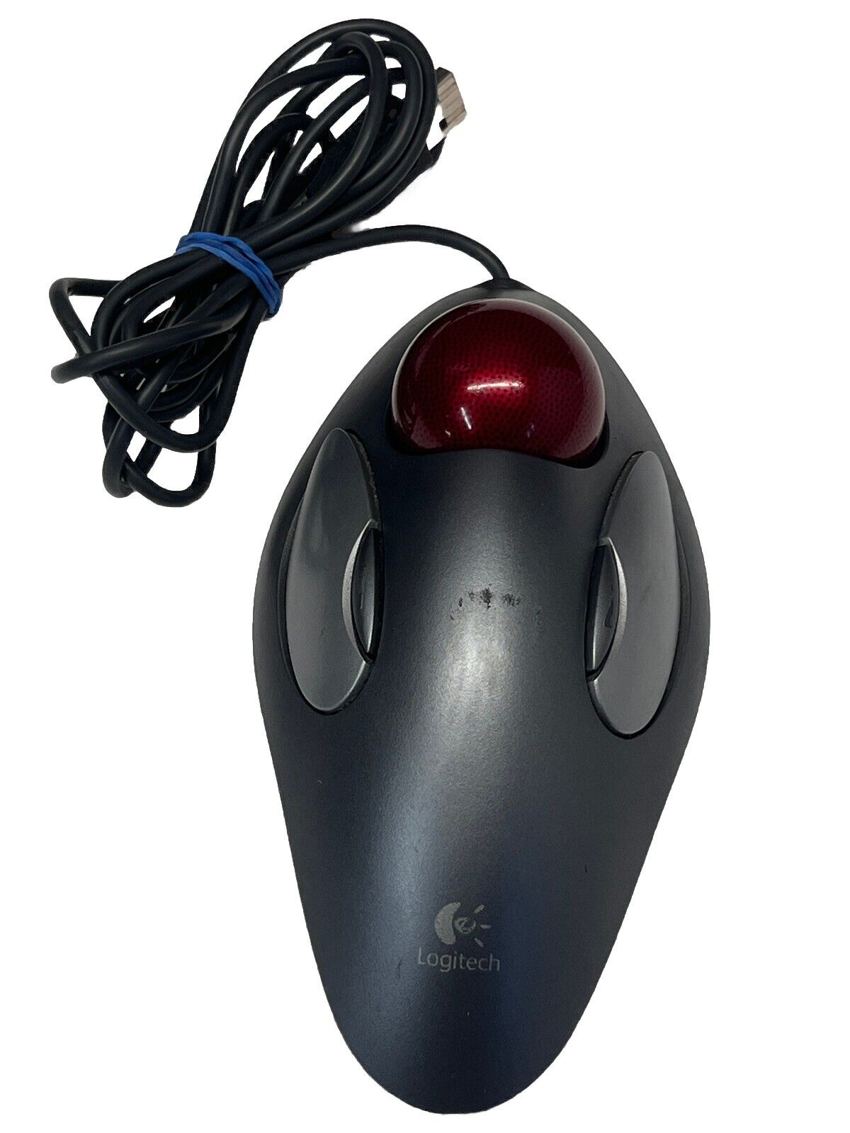 Logitech Trackman Marble T-BC21 Wired USB Trackball Mouse  TESTED WORKING