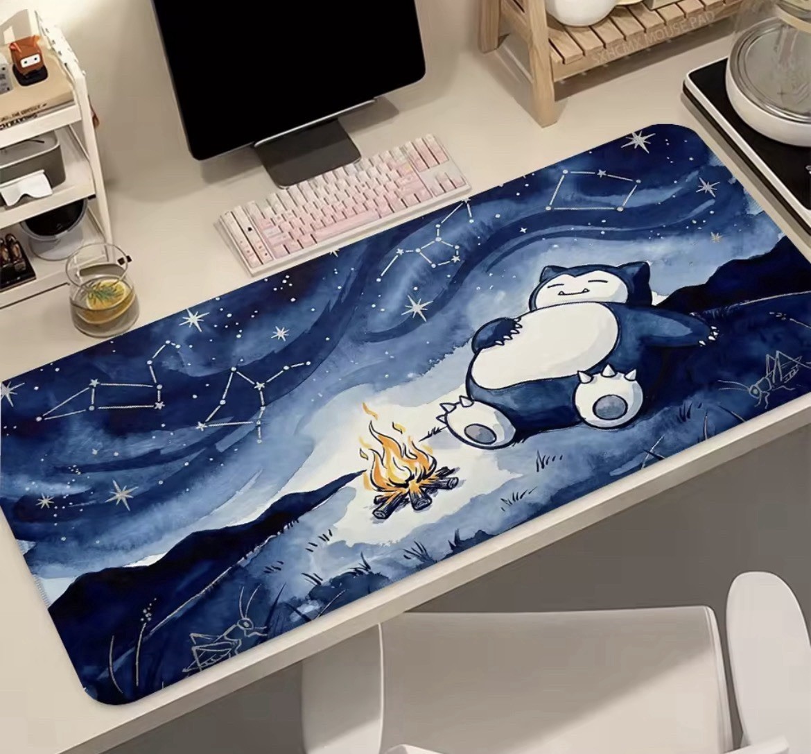 Pokemon Snorlax Grande Mousepad Large Gaming Mouse Pad