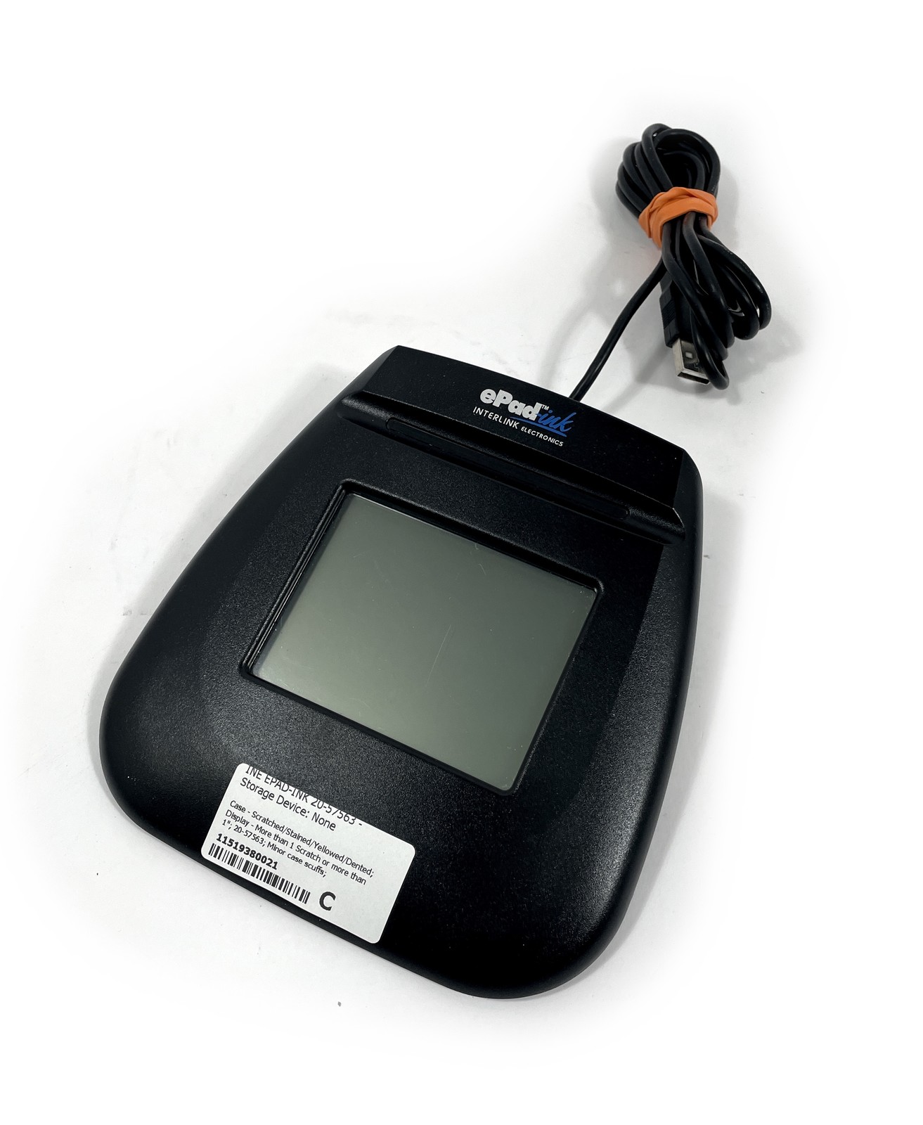 Interlink ePad-Ink 20-57563 USB Signature Pad NO Stylus - Display Scratches