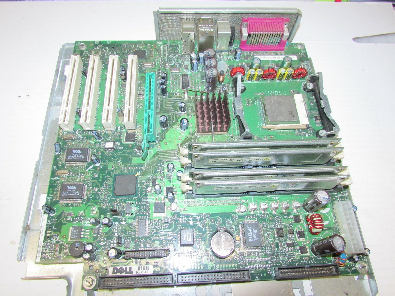 Dell  00W912  C14053-204  SOCKET 478 DESKTOP Motherboard WITH 2.4GHz P4 +1GB RAM