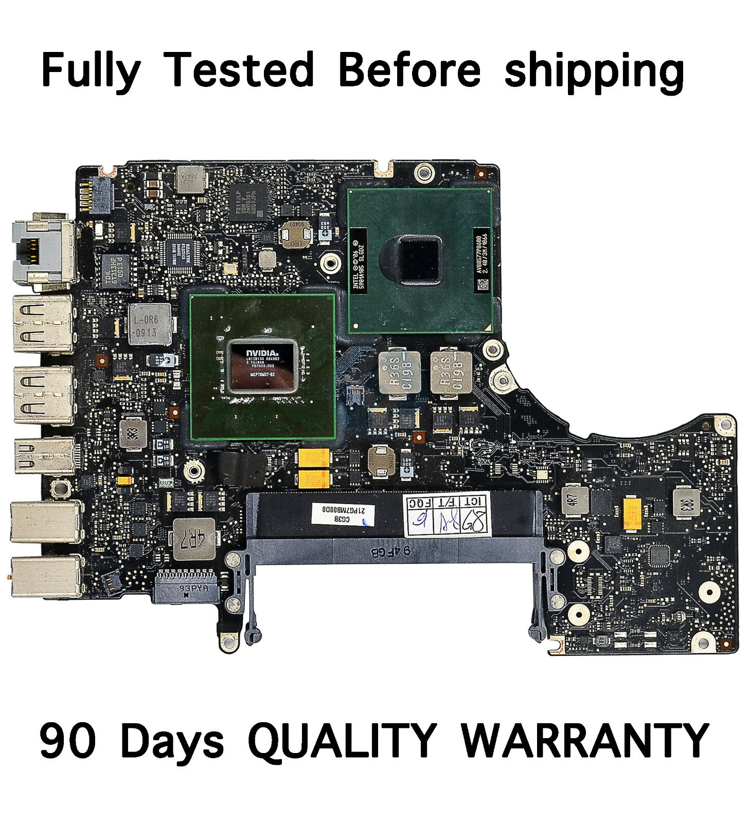 Apple MacBook Unibody 13" A1278 2.4GHz Logic Board 820-2327-A 661-4819 2008