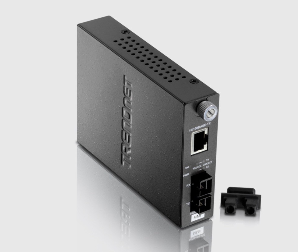 TRENDnet TFC-110MST 100Base-TX to 100Base-FX Multi Mode SC Fiber Converter