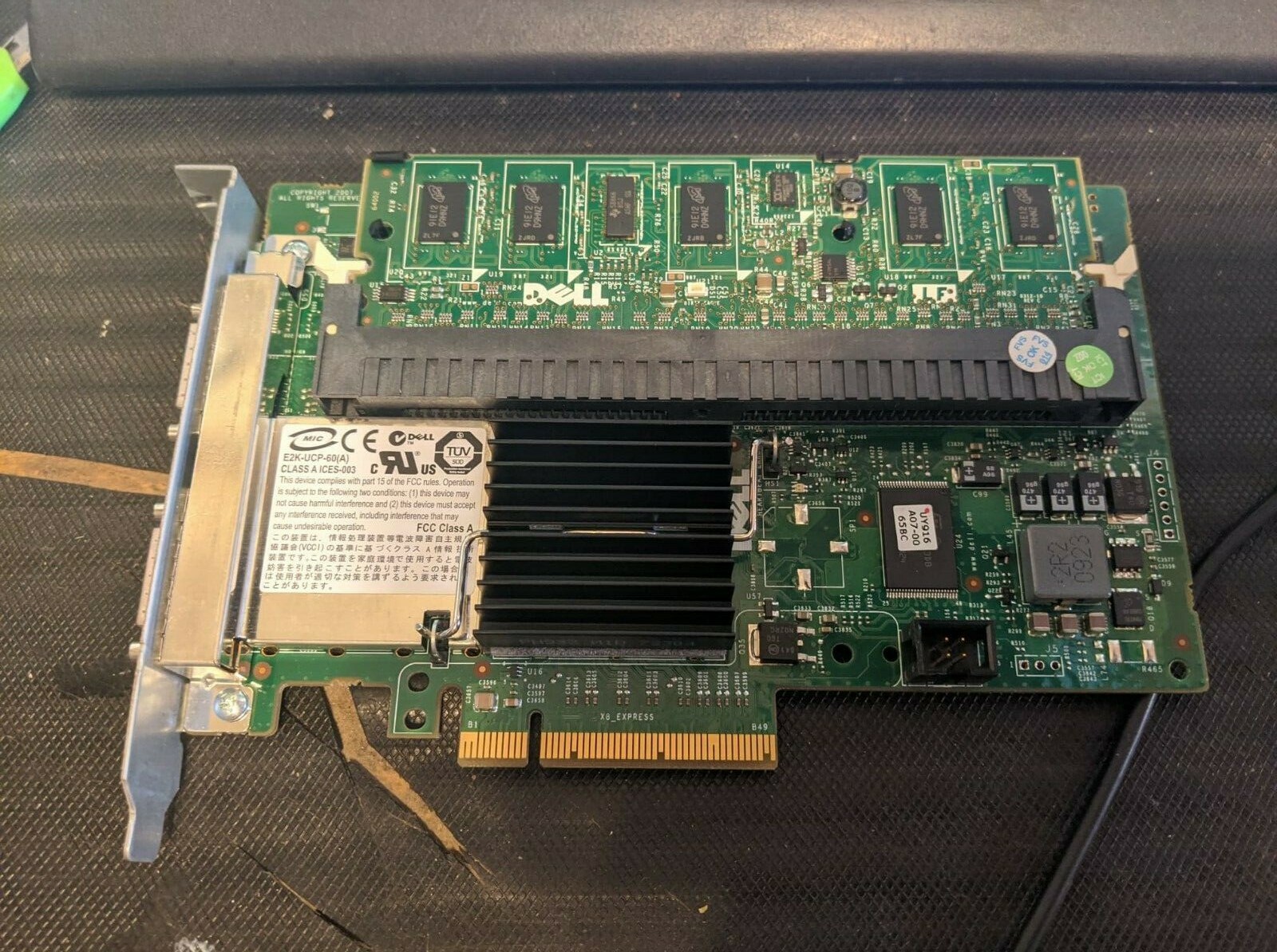 Dell 0F989F Perc 6E SAS Raid Controller + 0KR174 Rechargeable Battery