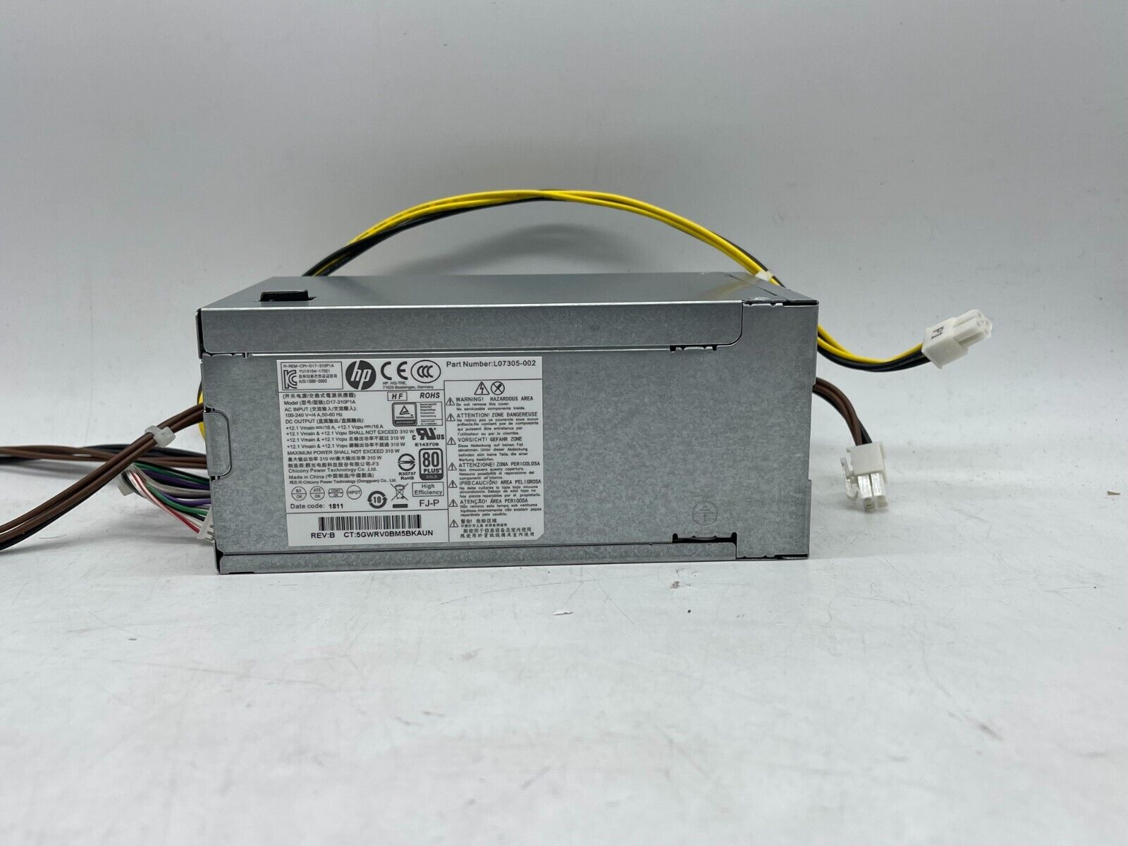 HP L07305-002 Z2 G4 SFF Workstation 4-Pin 310W Power Supply Model: D17-310P1A