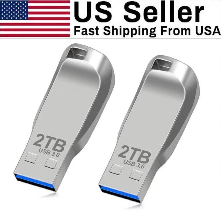 2-Pack 2TB USB 3.0 Flash Drive Thumb Drive Memory Stick for PC Laptop Storage
